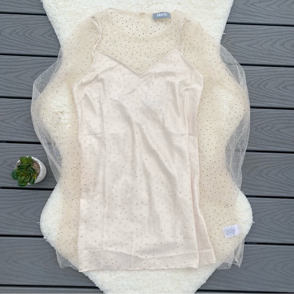 Rhinestone Studded Shift Dress - Picture 2 of 4